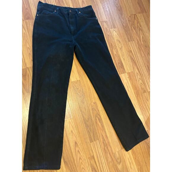 Wrangler Men's Black Denim Jeans - 35x34 - Classic Style - Picture 4 of 7
